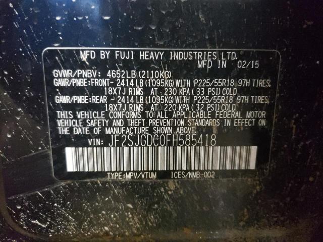 JF2SJGDC0FH585418 Subaru Forester 2.0xt Premium