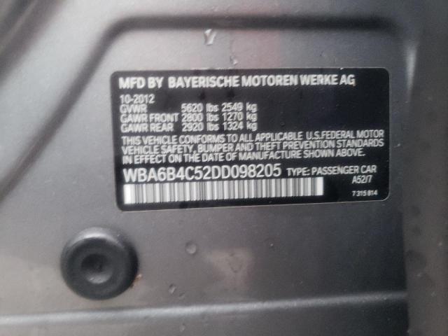 WBA6B4C52DD098205 BMW 650 XI