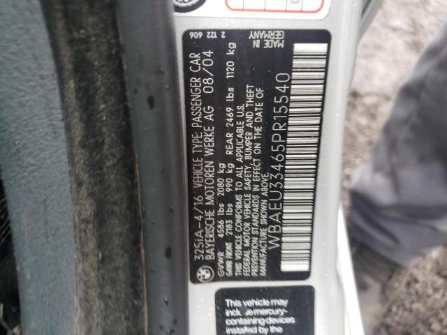 WBAEU33465PR15540 BMW 3 Series
