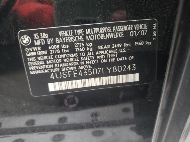 4USFE43507LY80243 BMW X5 3.0I