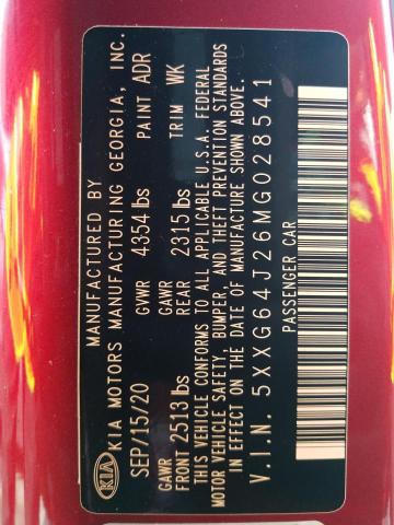 5XXG64J26MG028541 KIA K5 GT LINE