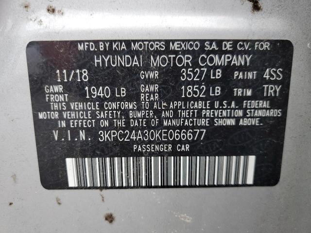 2019 HYUNDAI ACCENT BAS 3KPC24A30KE066677