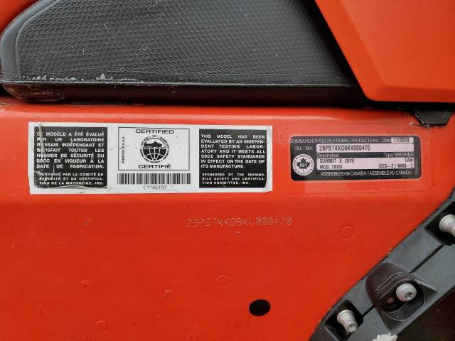 2019 SKI DOO SUMMIT SP - 2BPSTKKD8KV000470