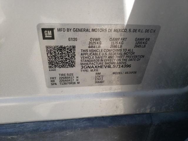 2020 CHEVROLET EQUINOX LS - 3GNAXHEV4LS714396