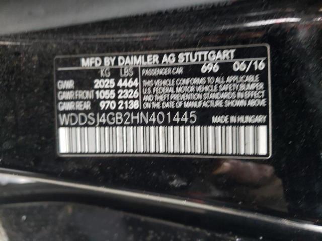 2017 MERCEDES-BENZ CLA 250 4M - WDDSJ4GB2HN401445