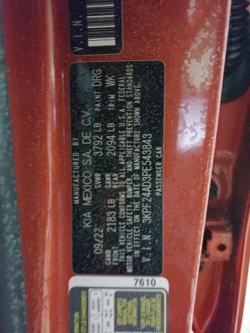 3KPF24AD3PE543843 KIA FORTE LX