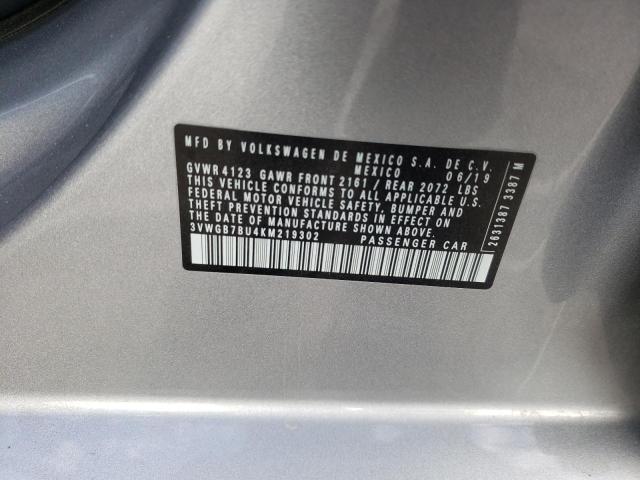 2019 VOLKSWAGEN JETTA SEL - 3VWGB7BU4KM219302