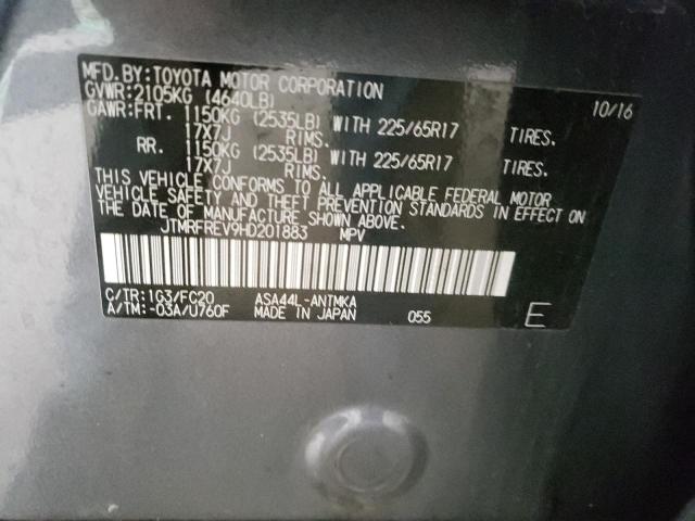 2017 TOYOTA RAV4 XLE - JTMRFREV9HD201883