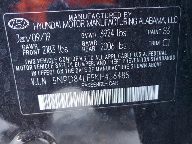 2019 HYUNDAI ELANTRA SE - 5NPD84LF5KH456485