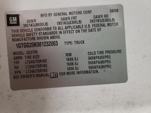 1GTGG29K981232063 GMC Savana