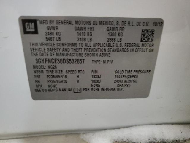 3GYFNCE30DS532857 Cadillac Srx Luxury Collection