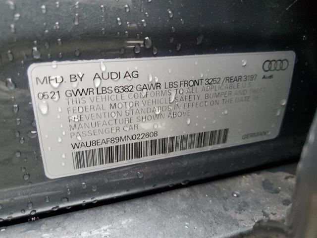 2021 AUDI A8 L WAU8EAF89MN022608