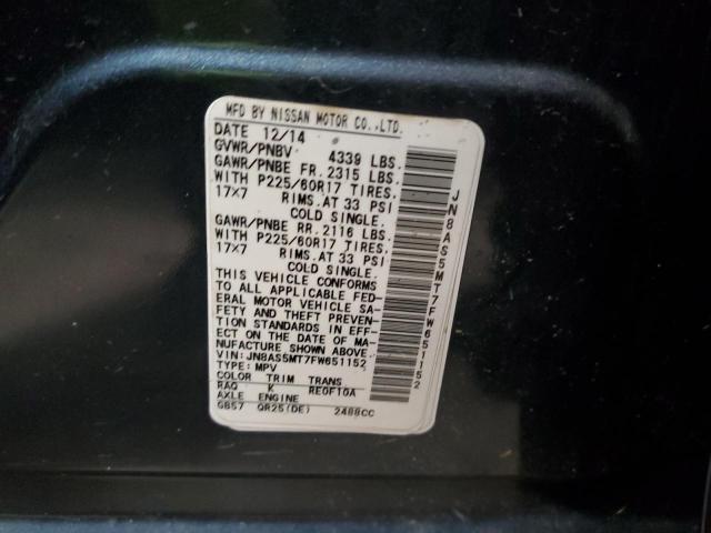 2015 NISSAN ROGUE SELE - JN8AS5MT7FW651152