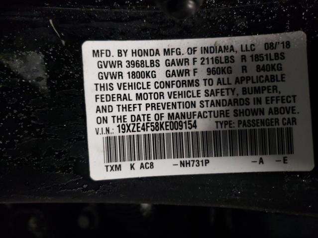2019 HONDA INSIGHT EX - 19XZE4F58KE009154