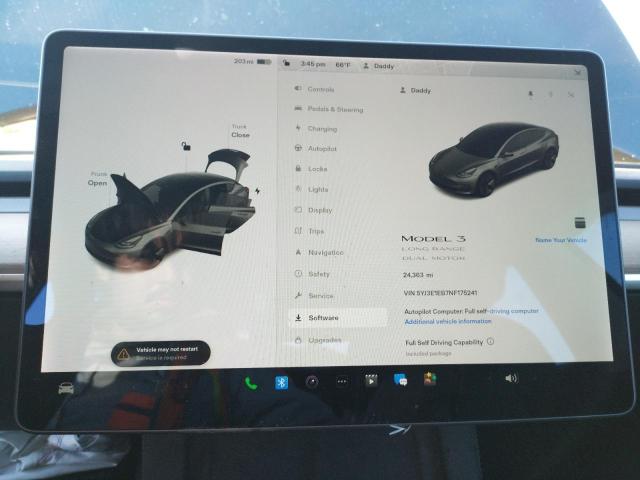 5YJ3E1EB7NF175241 Tesla MODEL 3