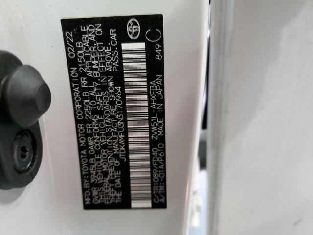 2022 TOYOTA PRIUS NIGH - JTDKAMFU3N3170964