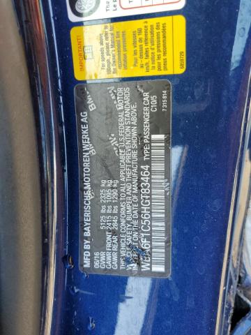 2017 BMW 640 I WBA6F1C56HGT83464