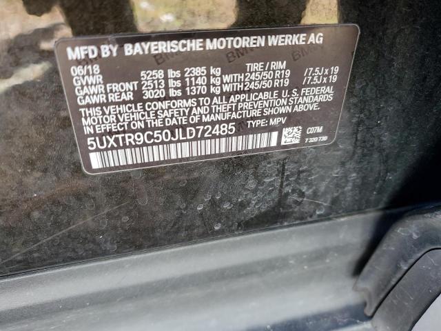 2018 BMW X3 XDRIVE3 - 5UXTR9C50JLD72485