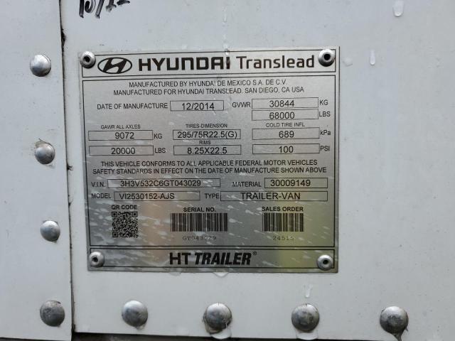 2016 HYUNDAI TRAILER 3H3V532C6GT043029