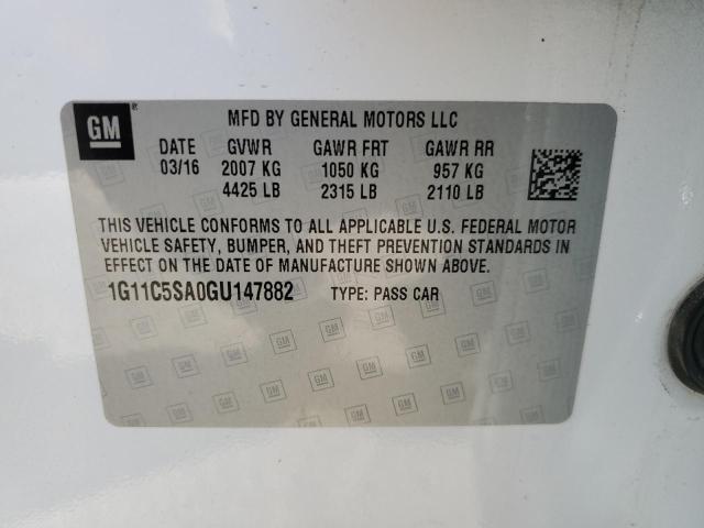 2016 CHEVROLET MALIBU LIM - 1G11C5SA0GU147882