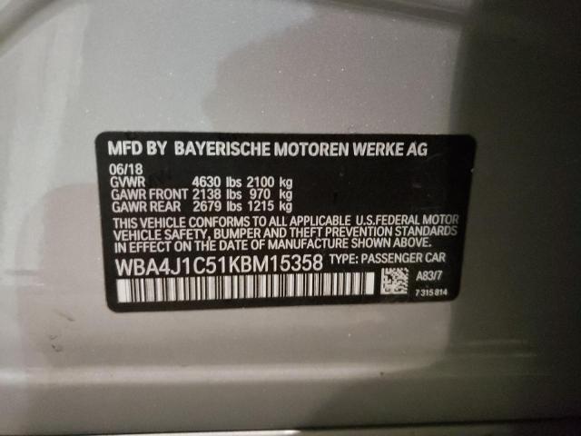 WBA4J1C51KBM15358 BMW 430i Gran Coupe