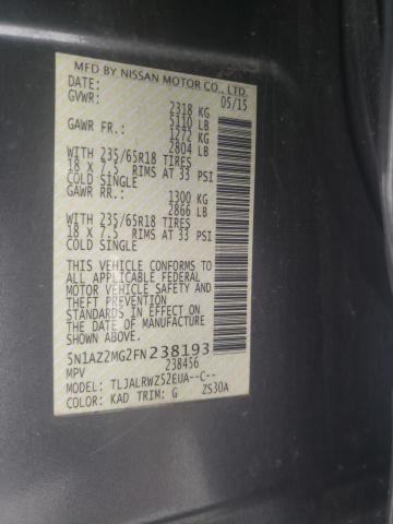 5N1AZ2MG2FN238193 Nissan MURANO S