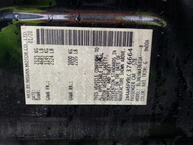 1N4AA6FV9LC376664 Nissan Maxima Platinum