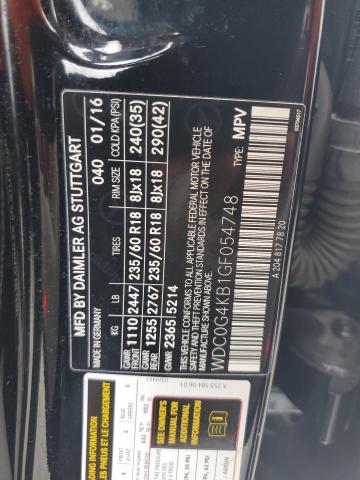 2016 MERCEDES-BENZ GLC 300 4M - WDC0G4KB1GF054748