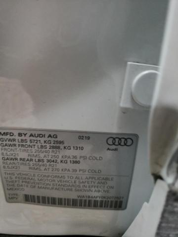 2019 AUDI SQ5 PREMIU WA1B4AFY0K2072527