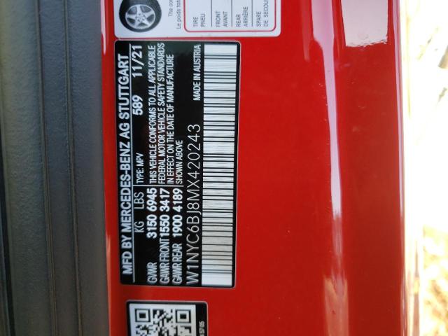 2021 MERCEDES-BENZ G 550 - W1NYC6BJ8MX420243