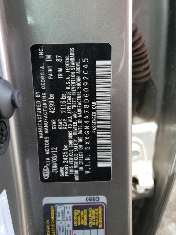 5XXGN4A78DG092045 KIA OPTIMA EX