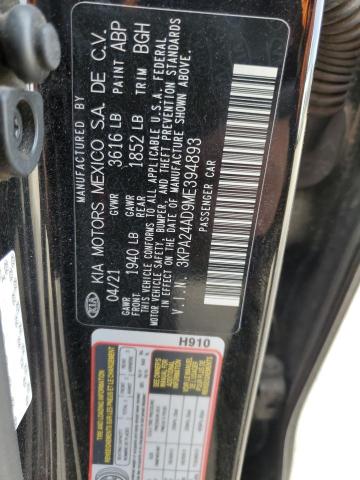 3KPA24AD9ME394893 KIA RIO LX