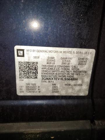 2020 CHEVROLET EQUINOX LT - 3GNAXTEVXLS564894