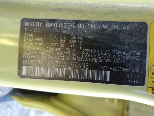 WMWZC5C57CWL58438 Mini Cooper