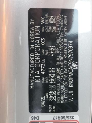 KNDPMCAC9N7970974 KIA Sportage Lx