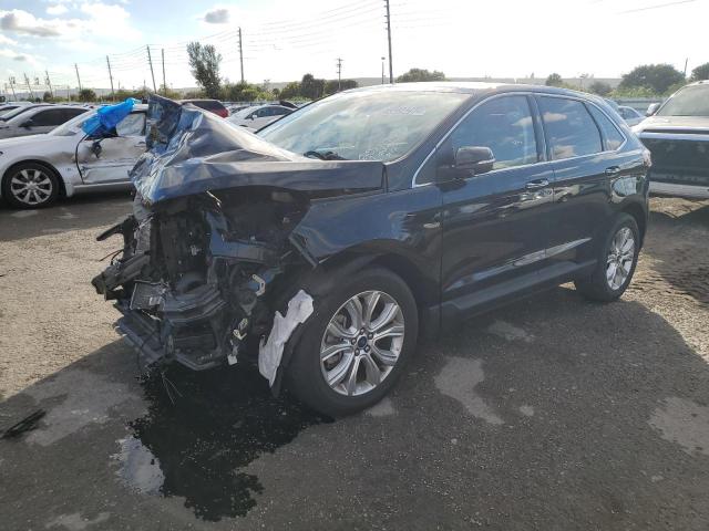 Salvage cars for sale from Copart Miami, FL: 2022 Ford Edge Titanium