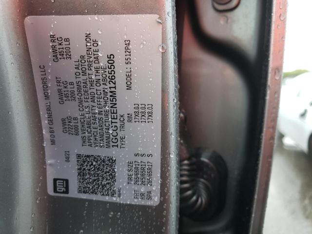 2021 CHEVROLET COLORADO Z - 1GCGTEEN5M1265505