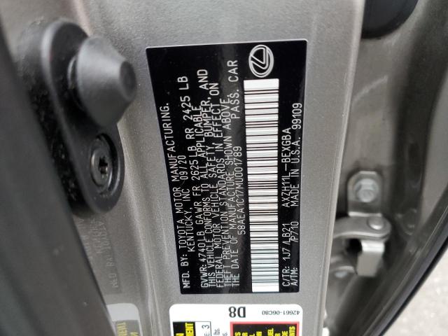 2021 LEXUS ES 300H LU - 58AEA1C17MU001789