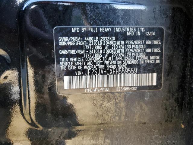 2015 SUBARU FORESTER 2 - JF2SJAHCXFH559559