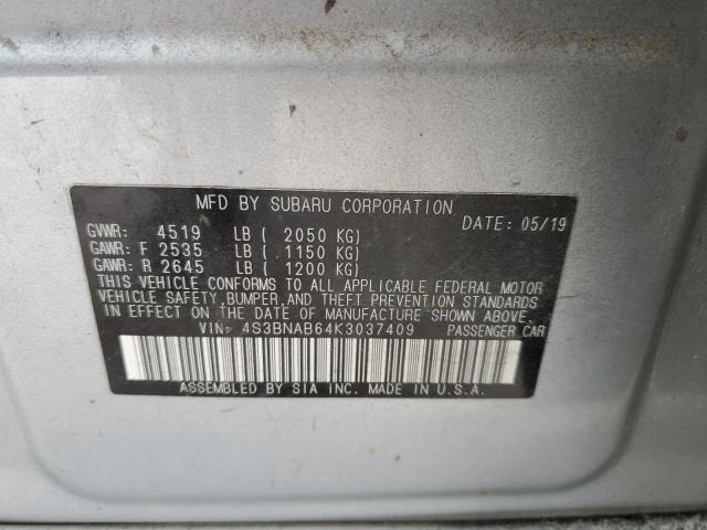 4S3BNAB64K3037409 Subaru Legacy 2.5i