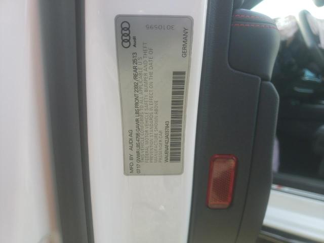 2018 AUDI A4 PREMIUM - WAUENAF42JA037843