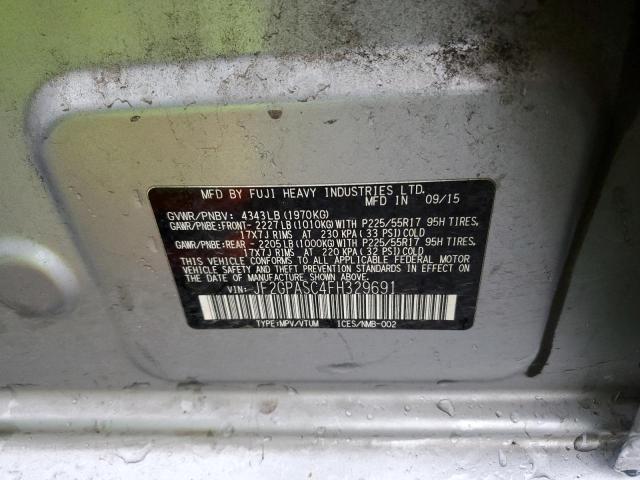JF2GPASC4FH329691 Subaru Xv Crosstrek Sport Limited