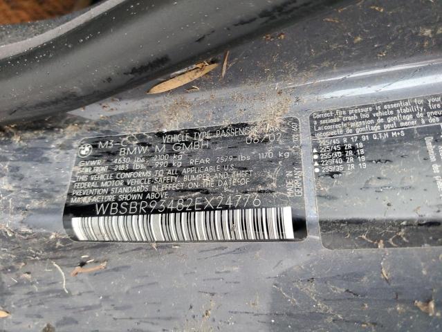 WBSBR93482EX24776 BMW M3