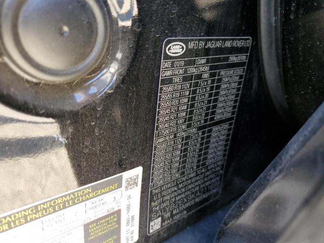 SALYB2EX9KA211699 Land Rover RANGEROVER