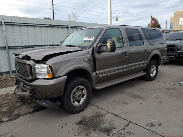 Ford Excursion salvage cars for sale: 2003 Ford Excursion Limited