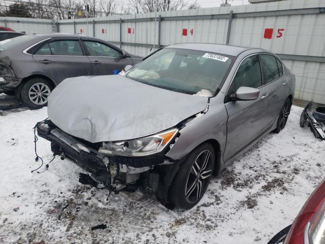 Salvage cars for sale from Copart Walton, KY: 2017 Honda Accord Sport