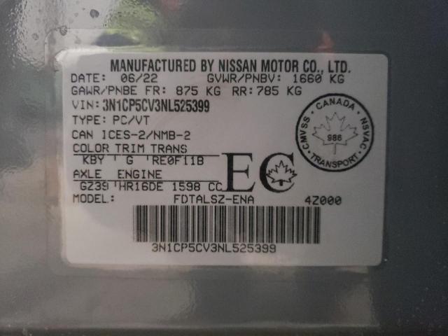 2022 NISSAN KICKS SV - 3N1CP5CV3NL525399