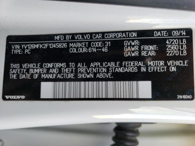 YV126MFK2F1345826 Volvo S60
