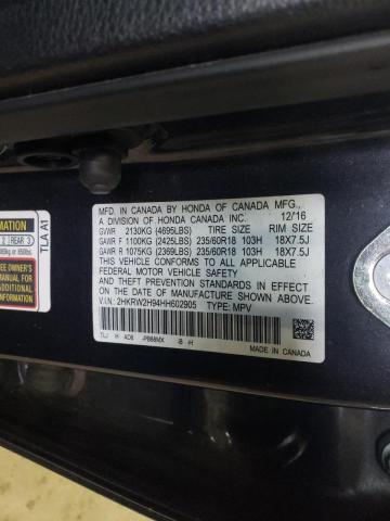 2017 HONDA CR-V TOURI - 2HKRW2H94HH602905