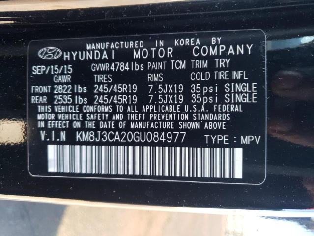 2016 HYUNDAI TUCSON LIM - KM8J3CA20GU084977